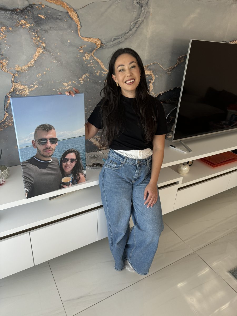 Tablou canvas personalizat 40×60 cm cu fotografie — cadou personalizat